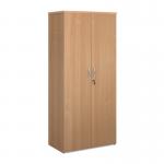 Universal double door cupboard 1790mm high with 4 shelves - beech R1790DB