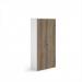 Duo double door cupboard 1790mm high with 4 shelves - white with nebraska oak doors R1790DD-WHNO