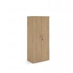 Universal double door cupboard 1790mm high with 4 shelves - Kendal Oak R1790DKO
