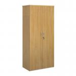 Universal double door cupboard 1790mm high with 4 shelves - oak R1790DO