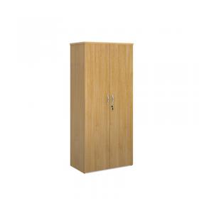 Universal double door cupboard 1790mm high with 4 shelves - oak R1790DO