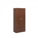 Universal double door cupboard 1790mm high with 4 shelves - walnut R1790DW
