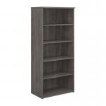 Universal bookcase 1790mm high with 4 shelves - grey oak R1790GO