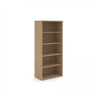 Universal bookcase 1790mm high with 4 shelves - Kendal Oak R1790KO