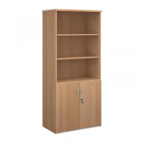 Universal combination unit with open top 1790mm high with 4 shelves - beech R1790OPB