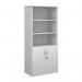 Duo combination unit with open top 1790mm high with 4 shelves - white R1790OPD-WH