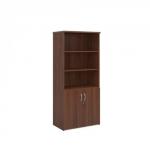 Universal combination unit with open top 1790mm high with 4 shelves - walnut R1790OPW