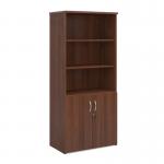 Universal combination unit with open top 1790mm high with 4 shelves - walnut R1790OPW