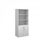 Universal combination unit with open top 1790mm high with 4 shelves - white R1790OPWH