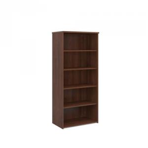 Image of Universal bookcase 1790mm high with 4 shelves - walnut R1790W