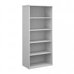 Universal bookcase 1790mm high with 4 shelves - white R1790WH