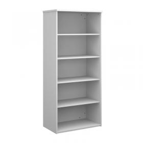 Universal bookcase 1790mm high with 4 shelves - white R1790WH