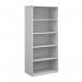 Universal bookcase 1790mm high with 4 shelves - white R1790WH