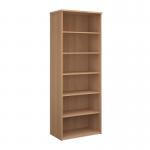 Universal bookcase 2140mm high with 5 shelves - beech R2140B