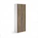 Duo double door cupboard 2140mm high with 5 shelves - white with nebraska oak doors R2140DD-WHNO