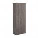 Universal double door cupboard 2140mm high with 5 shelves - grey oak R2140DGO