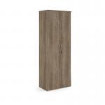 Universal double door cupboard 2140mm high with 5 shelves - Nebraska Oak R2140DNO
