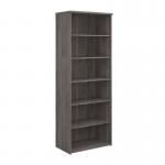 Universal bookcase 2140mm high with 5 shelves - grey oak R2140GO