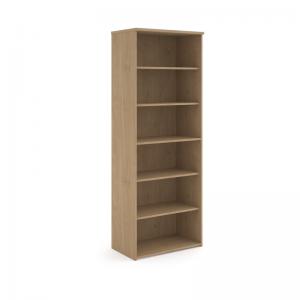 Universal bookcase 2140mm high with 5 shelves - Kendal Oak R2140KO