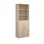 Universal combination unit with open top 2140mm high with 5 shelves - maple R2140OPM