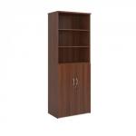Universal combination unit with open top 2140mm high with 5 shelves - walnut R2140OPW