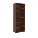 Universal bookcase 2140mm high with 5 shelves - walnut R2140W