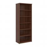 Universal bookcase 2140mm high with 5 shelves - walnut R2140W