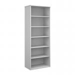 Universal bookcase 2140mm high with 5 shelves - white R2140WH