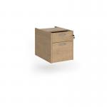Maestro 25 2 drawer fixed pedestal - Kendal Oak R2FKO