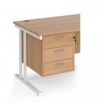 Maestro 25 3 drawer fixed pedestal - beech R3FB