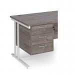 Maestro 25 3 drawer fixed pedestal - grey oak R3FGO