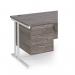 Maestro 25 3 drawer fixed pedestal - grey oak R3FGO