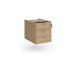 Maestro 25 3 drawer fixed pedestal - Kendal Oak R3FKO