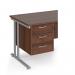 Maestro 25 3 drawer fixed pedestal - walnut R3FW