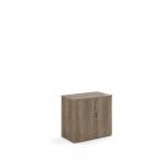 Universal double door cupboard 740mm high with 1 shelf - Nebraska Oak R740DNO