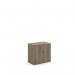 Universal double door cupboard 740mm high with 1 shelf - Nebraska Oak R740DNO