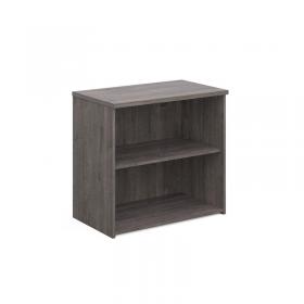 Universal bookcase 740mm high with 1 shelf - grey oak R740GO
