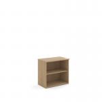 Universal bookcase 740mm high with 1 shelf - Kendal Oak R740KO