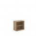 Universal bookcase 740mm high with 1 shelf - Kendal Oak R740KO