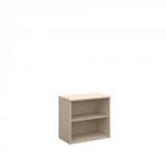 Universal bookcase 740mm high with 1 shelf - maple