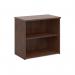 Universal bookcase 740mm high with 1 shelf - walnut R740W