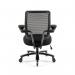 Reiki low back heavy duty mesh chair with adjustable arms and fabric seat REI300T1-K
