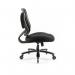 Reiki low back heavy duty mesh chair with adjustable arms and fabric seat REI300T1-K
