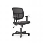 Rhea mesh back task chair with fixed arms RHE300T1-K