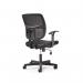 Rhea mesh back task chair with fixed arms RHE300T1-K