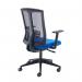 Ronan mesh back operators chair with fixed arms - blue RON300T1-B