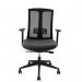 Ronan mesh back operators chair with fixed arms - black RON300T1-K