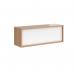 Denver reception straight top unit 1200mm - beech with white panels RU12H-BWH