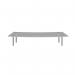 Denver reception glass shelf 800mm curved RU8GS-C