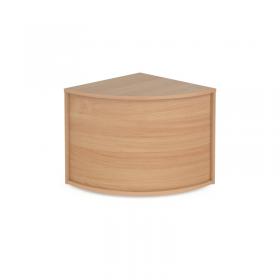 Denver reception corner base unit 800mm x 800mm - beech RUC8D-B